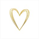 Servietten Pure Heart gold 20 Stk.