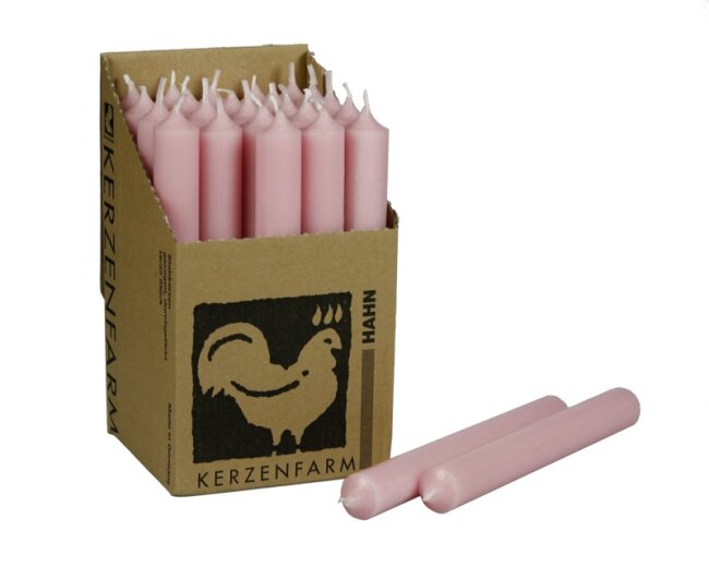 Stabkerzen pastellrosa 10 St&uuml;ck