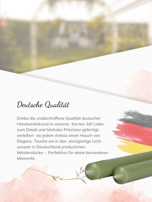 Stabkerzen salbei 10 St&uuml;ck