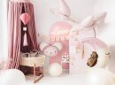 Stoffgirlande Oh Baby mit Quasten rosa 2,5m