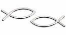 Streudeko Fische silber 10 Stk. 40 mm