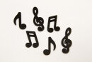 Streudeko Musiknoten in Schwarz, 24 Stk.