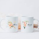 Tasse Braut Boho Flower personalisiert