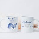 Tasse Meine Taufe Wal personalisiert