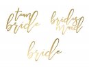 Tattoo Set JGA TEAM BRIDE in Gold