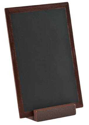 Tischdeko Tafel braun
