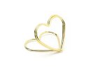 Tischkartenhalter Herzen gold 10 Stk