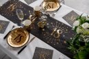 Tischl&auml;ufer 18. Geburtstag schwarz-gold 5m