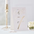 Tischnummern gold 1-12