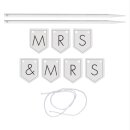 Tortenstecker Girlande Mr &amp; Mrs / Mrs &amp; Mrs / Mr...