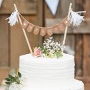Tortenstecker Girlande Mr &amp; Mrs
