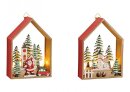 Wanddeko Nikolaus &amp; Schneemann 2er Set