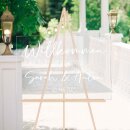 Willkommensschild Hochzeit personalisiert aus Acryl