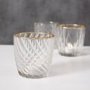 Windlicht aus Glas 3er Set