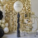 XXL Ballon Happy Birthday mit Tasseln &Oslash; 60cm