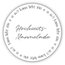 Aufkleber &quot;Hochzeitsmarmelade&quot; 24 Stk. &Oslash;...