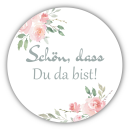 Aufkleber &quot;Sch&ouml;n, dass Du da bist&quot; 40...