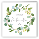 Einladungskarte Eukalyptus Konfirmation