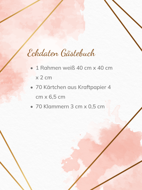 G&auml;stebuch Rahmen mit Leine &amp; Anh&auml;nger