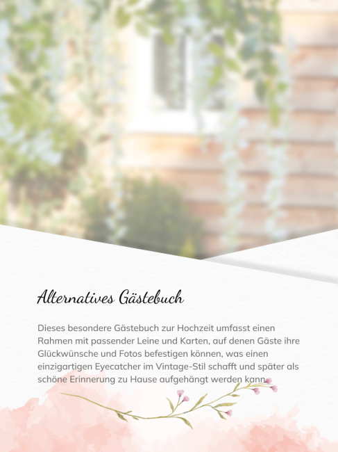 G&auml;stebuch Rahmen mit Leine &amp; Anh&auml;nger