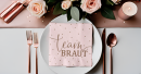 JGA Servietten Team Bride rosegold