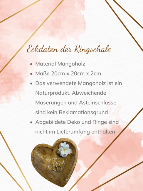 Ringschale Herz personalisiert