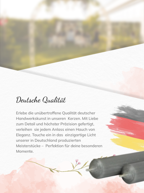 Stabkerzen grau 10 St&uuml;ck