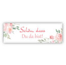 Sticker &quot;Sch&ouml;n, dass Du da bist&quot; 33 Stk....